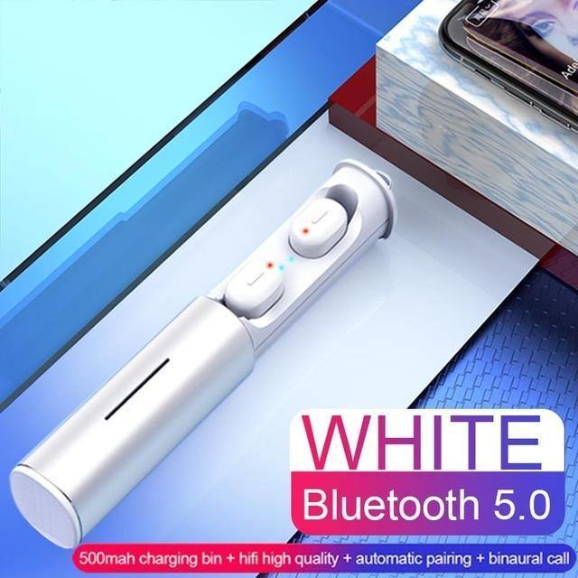 Planet Gates Black Mini Sport Wireless Earphone True TWS Earbuds Wireless Bluetooth 5.0 Headphones Headset With Charging Box For Android IOS Phone