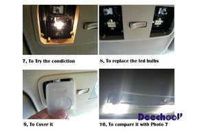 Planet Gates White / MK5 GTI-12pcs 12pcs Error Free Car LED Bulb for VW Golf MK5 MK6 MK7 04+,Canbus Auto Interior Light for Volkswagen Golf 5 6 7 2004+ Dome light