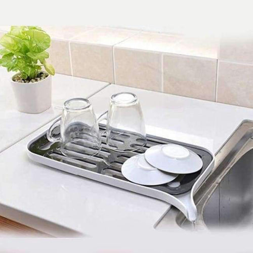 Planet Gates White Multifunctional Double Layer Kitchen Drain Shelf Sink Draining Rack Tray Dish Bowl Storage Holder Vegetable Fruits Draing Board
