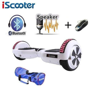 Planet Gates white n BT n bag / Russian Federation IScooter 6.5inch Hoverboards self balancing scooter electric skateboard overboard mini skywalker standing up hoverboards