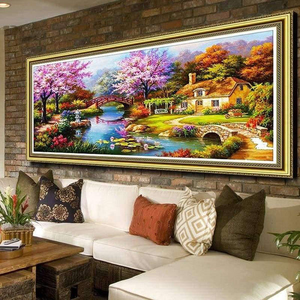 Planet Gates White Needle Arts Crafts Diy Diamond Painting Cross Stitch Dream Home Diamond Embroidery Cabin Scenery Rubik's Cube Drill Picture