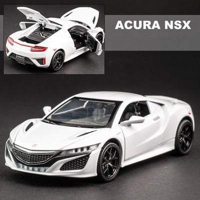 Planet Gates White New 1:32 Acura NSX Alloy Sports Car Model Diecast & Toy Vehicles Metal Super Car Model Simulation Sound Light Childrens Toy Gift