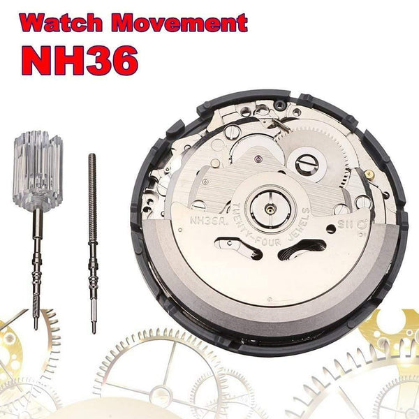 Planet Gates White NH36 Mechanical Watch Movement Repair Replacement Accessories Good quality