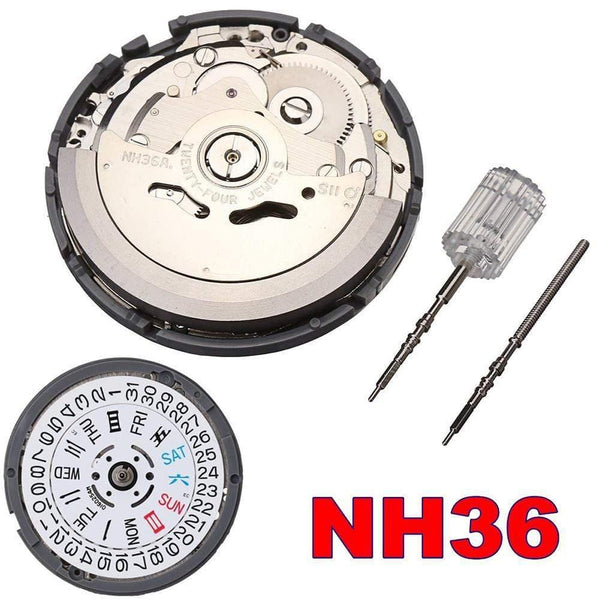 Planet Gates White NH36 Mechanical Watch Movement Repair Replacement Accessories Good quality