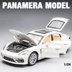 Planet Gates White no box 1:24 Panamera  Alloy Car Model Diecasts Toy Vehicles Toy Cars Sound and light Kid Toys For Children Gifts Boy Toy
