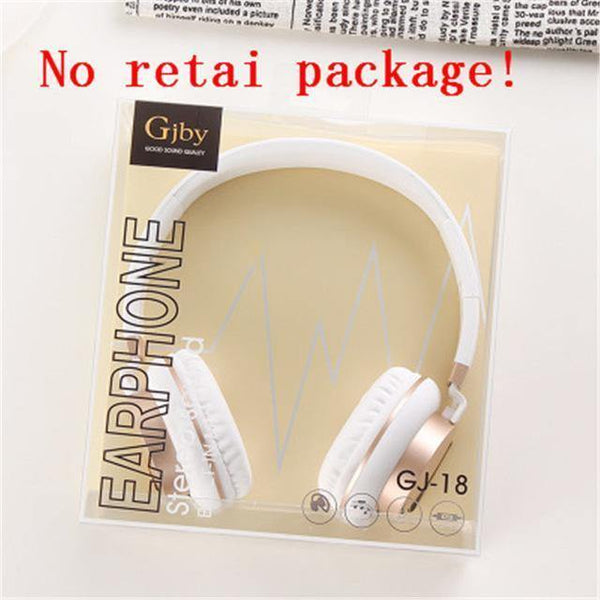 Planet Gates white no package Wired headphones with Mic Portable Foldable On-Ear Headset with Microphone for Phones xiaomi PC MP3 Girls