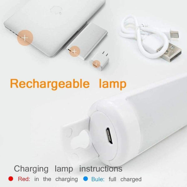 Planet Gates White / Non-rechargeable LED Cabinet Light With Hanging Fuction Led Motion Sensor Bar light Bulb 12Leds Closets Bureau Desk Emergency Night lighting