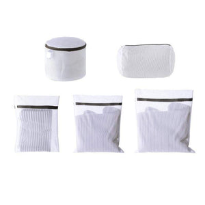 White Nylon Laundry Bag Bra Socks Underwear Clothes Washing Machine Protection Net Mesh Bags Laundry Basket Laundry Hamper