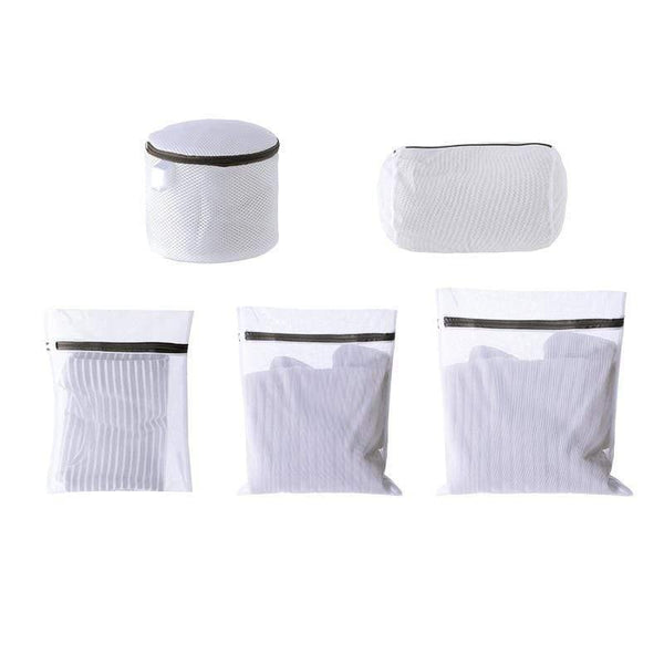 White Nylon Laundry Bag Bra Socks Underwear Clothes Washing Machine Protection Net Mesh Bags Laundry Basket Laundry Hamper
