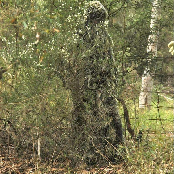 Planet Gates White / One Size Camouflage Ghillie Suit Hunting Clothing Camouflage Shade Cloth TACTICAL GHILLIE Suit Camouflage Hunting Shade Cloth