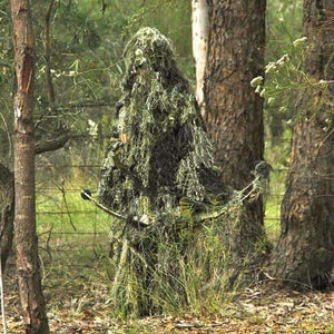 Planet Gates White / One Size Camouflage Ghillie Suit Hunting Clothing Camouflage Shade Cloth TACTICAL GHILLIE Suit Camouflage Hunting Shade Cloth