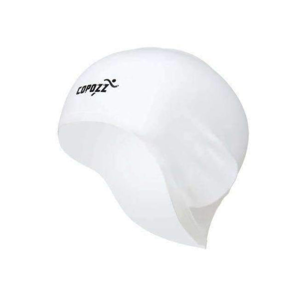 Planet Gates White / One Size / China Flexible Silicone Waterproof Swimming Cap Swimwear/hat Cover Ear Swim for Men women Unisex Adult  long short hair