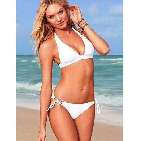 Planet Gates White / One Size Lounge Underwear Comfortable Wireless Loungewear Lingerie Bra Set BandageMilk Silk Casual Bikini Bras Sets
