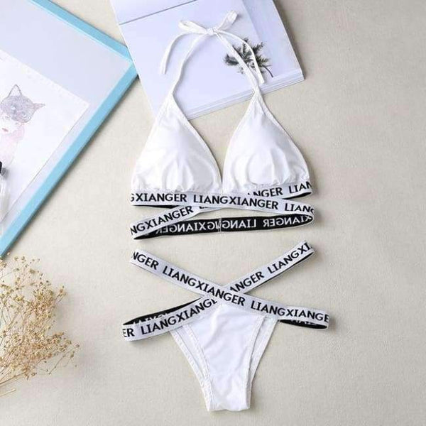 Planet Gates White / One Size Lounge Underwear Comfortable Wireless Loungewear Lingerie Bra Set Black and White Cotton Bras Sets