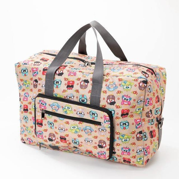 Planet Gates White Owl Travel Folding Bag Women Storage Totes Waterproof Casual Suitcase Duffel Bags Fold  Bag Luggage For Airbag shopping