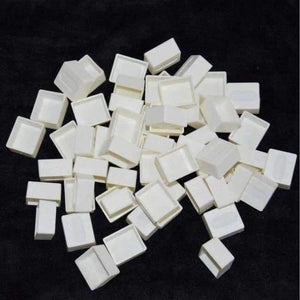 Planet Gates White pan 100 pcs Half Pans for Watercolor Pigment Plastic Empty Pans or Art Painting Palette Supplies Transparent Pan and White Pan