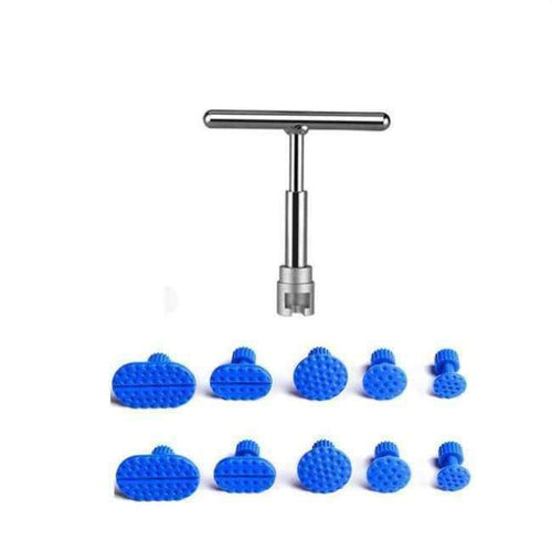 Planet Gates White PDR Tools Car Dent Removal Tools Car Dent Repair Tools PDR Auto Body T-bar Glue Dent Puller with suction cup gule sticks