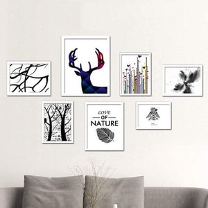 Planet Gates White Photo Frame 7 Pcs Classic Photo Frame For Wall Hanging Picture Frame Photo 7 10 Inch Wall Art Wedding Couple Recommendation Pictures Frames