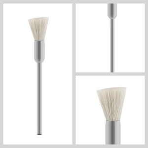 Planet Gates white pig hair Diamond Nail Drill Milling Cutter Nail Art Drill Bit Cuticle Clean Cutter for Manicure Nail Files Electric Mills Burr Nail Tool