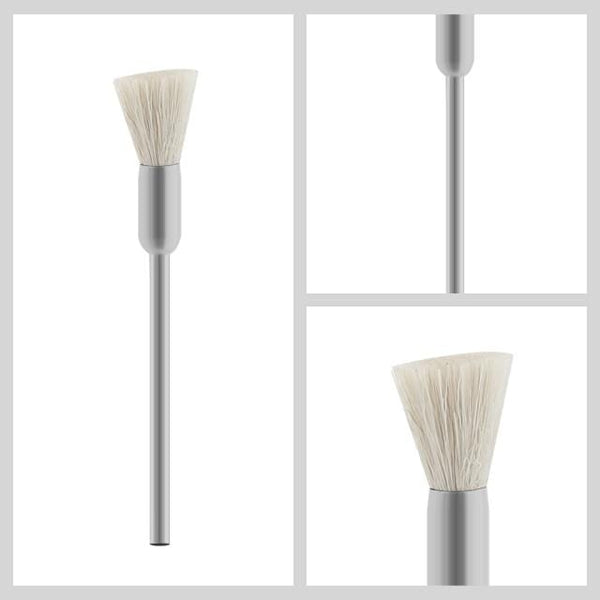 Planet Gates white pig hair Diamond Nail Drill Milling Cutter Nail Art Drill Bit Cuticle Clean Cutter for Manicure Nail Files Electric Mills Burr Nail Tool