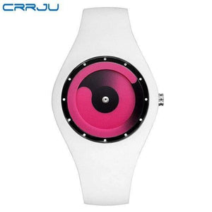 Planet Gates white pink Fashion High Quality Casual Simple Style Silicone Strap Quartz Watch Women Men Lovers Wrist Watch