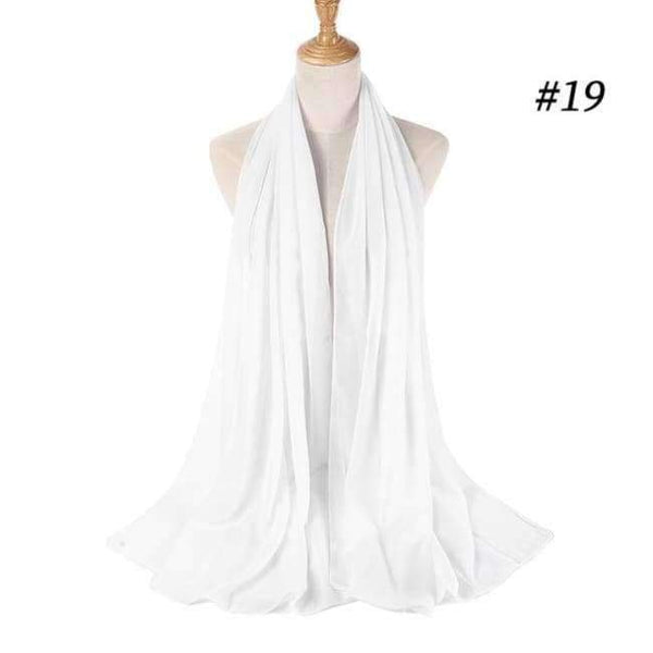 Planet Gates White Plain bubble chiffon scarf hijab wrap printe solid color shawls headband muslim hijabs scarves/scarf 47 colors