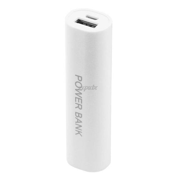 Planet Gates White Portable DIY USB Mobile Power Bank Charger Pack Box Battery Case For 1 x 18650 Z17 Drop ship