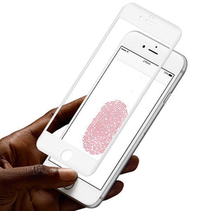 Planet Gates White Premium Full Coverage Tempered Glass Screen Protector Film for iPhone7
