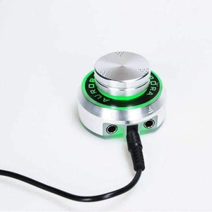 Planet Gates White Professional Aurora Tattoo Power Supply With Power Adaptor For Coil & Rotary Tattoo Machines Free Shipping