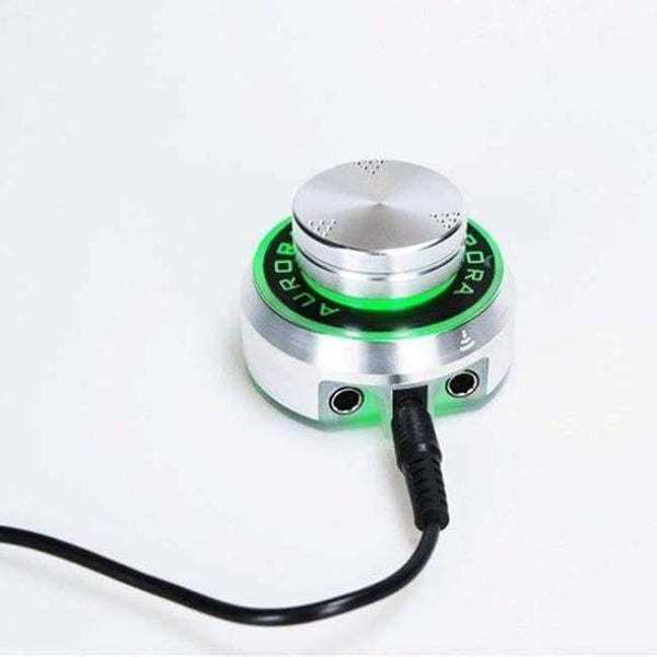 Planet Gates White Professional Aurora Tattoo Power Supply With Power Adaptor For Coil & Rotary Tattoo Machines Free Shipping