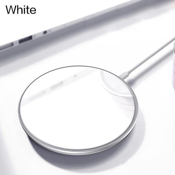 Planet Gates White PZOZ 7.5W QI Wireless Charger adapter phone usb Fast Charging Pad For iphone X 8 plus Samsung S9 S8 S7 Note 8 xiaomi mi mix 2s