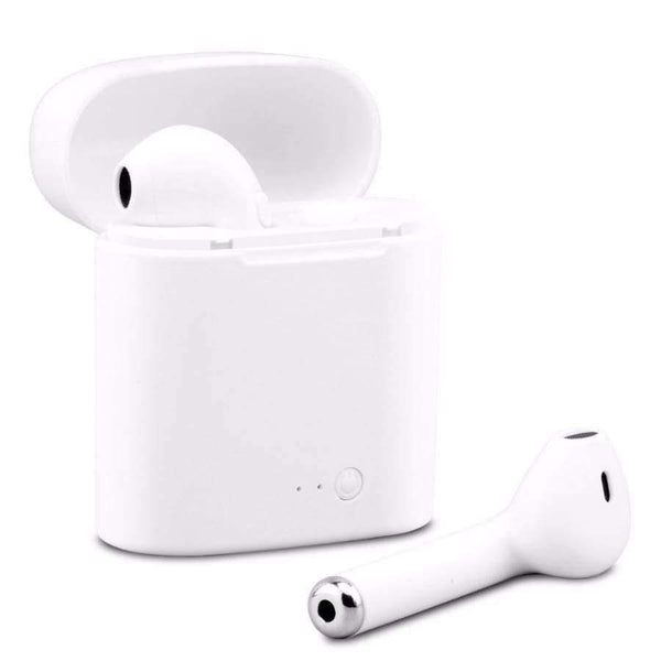 Planet Gates White Quality Bluetooth Headphone Earbuds Wireless Bluetooth Double Earphones Twins Earpieces Stereo Music Headset