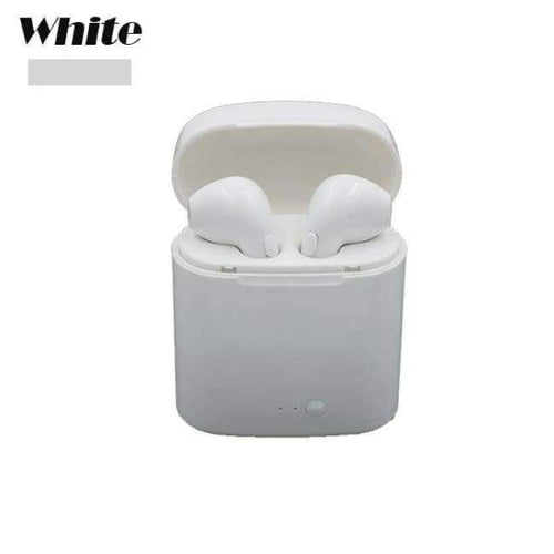 Planet Gates White Quality Bluetooth Headphone Earbuds Wireless Bluetooth Double Earphones Twins Earpieces Stereo Music Headset