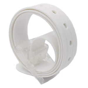 Quality Plastic Belt Cute Candy Multi Color Silicone Rubber Leather Belt Smooth Buckle For Women Men Belt Riem