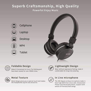 Planet Gates white / Russian Federation Headphones with Mic Wired Portable Foldable On-Ear Headset with Microphone Volume Control for Phones xiaomi PC MP3 Gorsun GS776