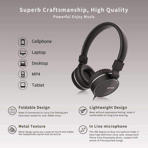 Planet Gates white / Russian Federation Headphones with Mic Wired Portable Foldable On-Ear Headset with Microphone Volume Control for Phones xiaomi PC MP3 Gorsun GS776