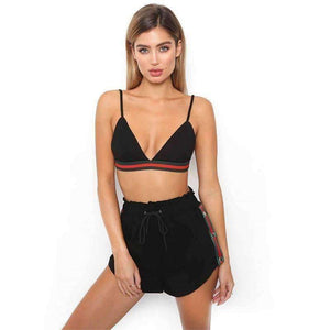 Planet Gates White / S Bra & Brief Shorts Lounge Underwear Work Out Fitness Wirekless  Sexy Push Up Bra Sets