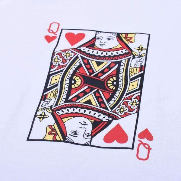 Planet Gates White / S Cotton short sleeve poker face print T-shirt women bodycon fashion casual crop top  female tees