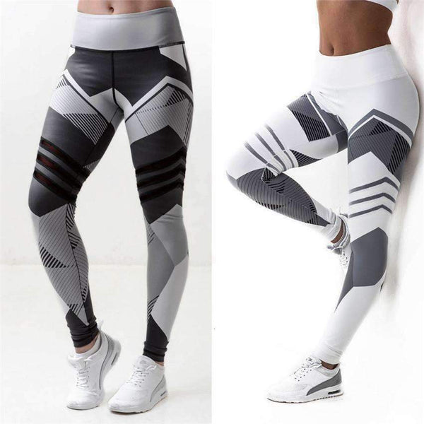 Planet Gates White / S Elastic women Mesh Legging pants Black sexy Fitness sporting Capri Pants with pocket Cropped trousers legging