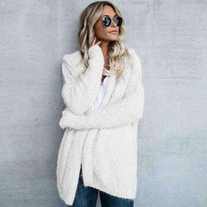 Planet Gates White / S Hooded Sweater Women Cardigan Female Autumn Winter Warm Cotton Long Sweater Fashion 2018 Women Kimono Cardigan EDR93