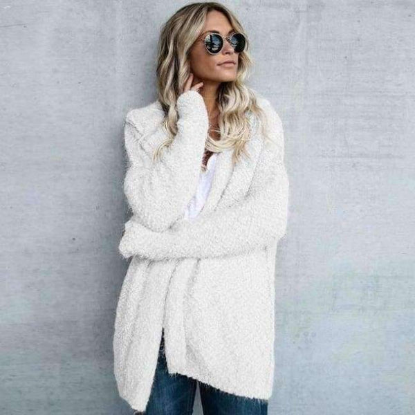 Planet Gates White / S Hooded Sweater Women Cardigan Female Autumn Winter Warm Cotton Long Sweater Fashion 2018 Women Kimono Cardigan EDR93