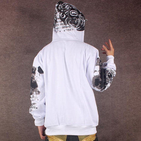 Planet Gates white / S Hoodies Men Sudaderas Hombre Hip Hop Mens Brand Letter Hooded Zipper Hoodies oversize street Sweatshirt