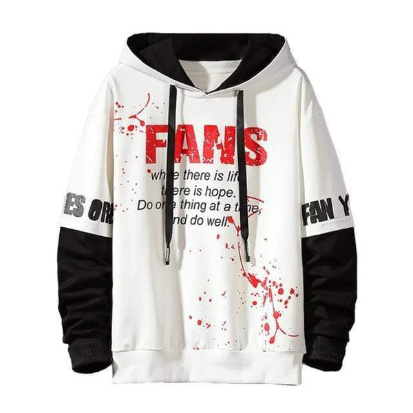 Planet Gates white / S Men's Long Sleeve Fashion Hoodie Fitted Sweatshirt Men's Casual Hooded Sportswear Men's Spring Comfortable Hoodie