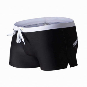 Planet Gates White / S Men Swimwear Men's Swimsuits Surf Board Beach Wear Man Swimming Trunks Boxer Shorts Swim Suits Gay Pouch