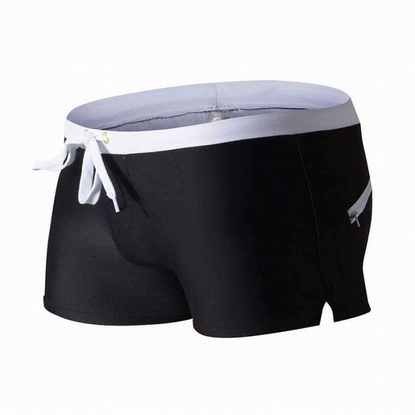 Planet Gates White / S Men Swimwear Men's Swimsuits Surf Board Beach Wear Man Swimming Trunks Boxer Shorts Swim Suits Gay Pouch