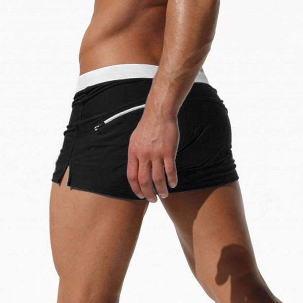 Planet Gates White / S Men Swimwear Men's Swimsuits Surf Board Beach Wear Man Swimming Trunks Boxer Shorts Swim Suits Gay Pouch