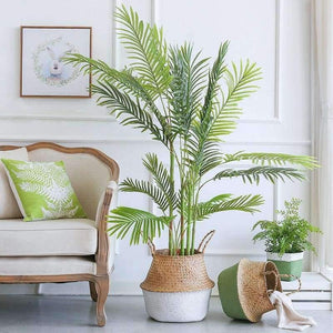 Planet Gates White / S Seagrass Wicker Basket Storage Laundry Basket Woven Folding Handmade Flowerpot Planter Clothes Toy Home Organization