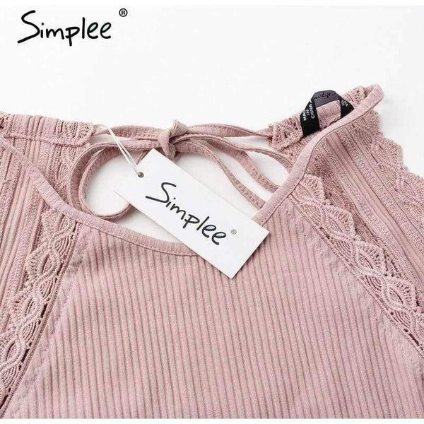 Planet Gates White / S Sweet strap pink bodysuit women Sexy backless lace up rompers female 2018 Summer beach short jumpsuit