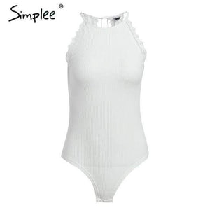 Planet Gates White / S Sweet strap pink bodysuit women Sexy backless lace up rompers female 2018 Summer beach short jumpsuit