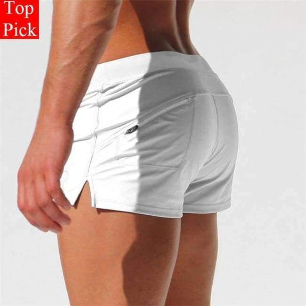 Planet Gates White / S TOPPICK New Swimwear men swimsuit Sexy swimming trunks sunga hot mens swim briefs Beach Shorts mayo sungas de praia homens